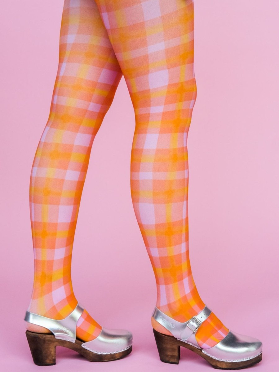 Best Lesley Evers Coco Tights Sherbet Plaid