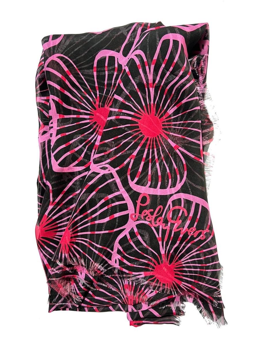 Best Lesley Evers Esme Silk Scarf Pink Primrose