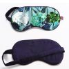 New Lesley Evers Silk Eye Mask Hydrangea Blue