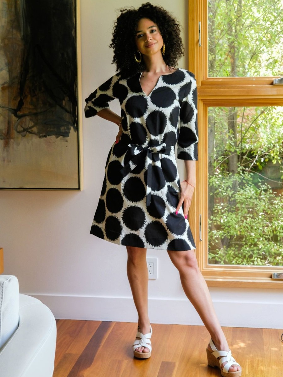 Wholesale Lesley Evers Drew Dress Black Puffballs