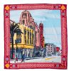 Clearance Lesley Evers Lillian Silk Twill Scarf Oakland Fox Theater