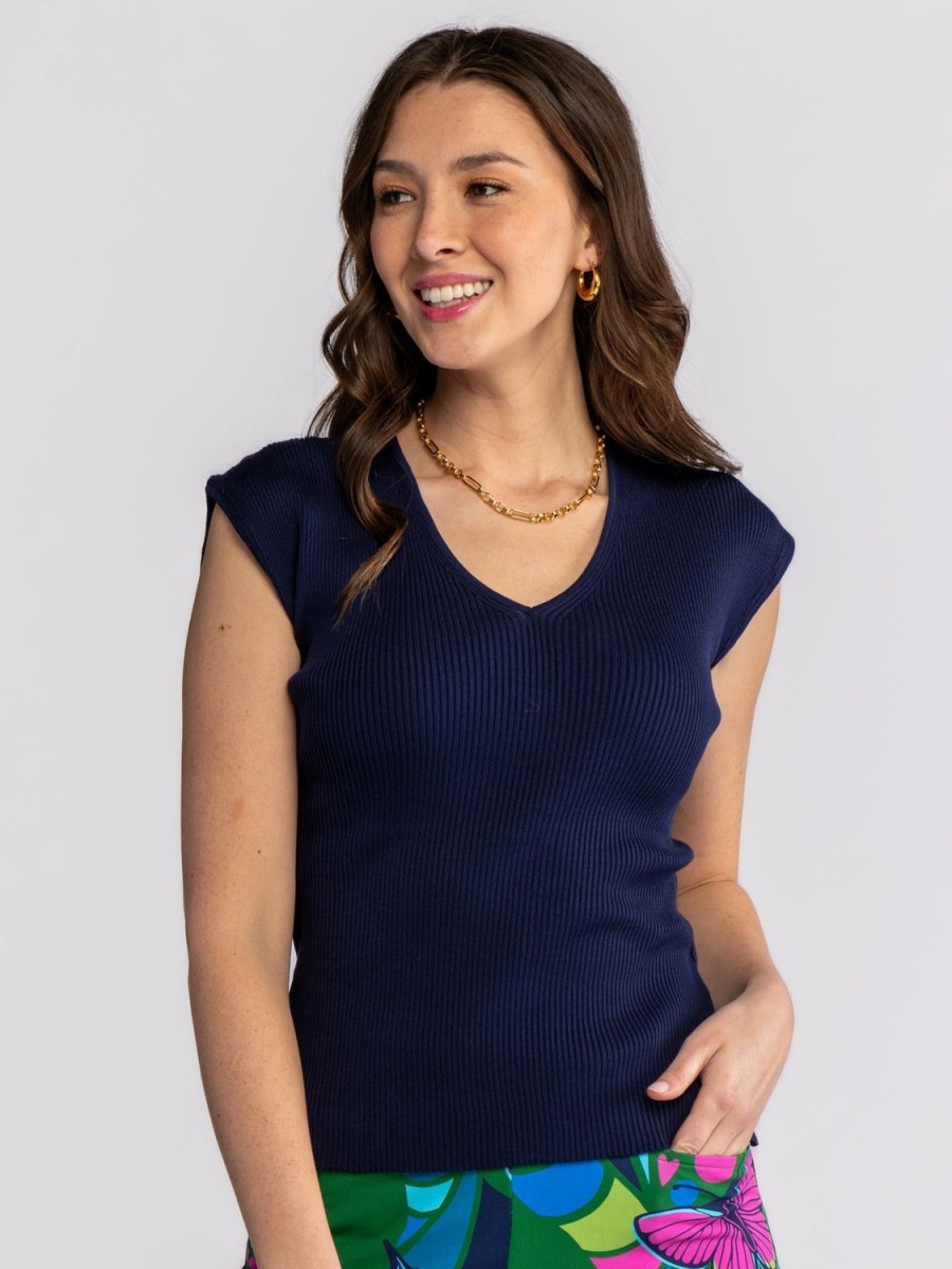 Wholesale Lesley Evers Joy Top Navy