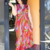 Wholesale Lesley Evers Sienna Maxi Dress Jojo Burgundy