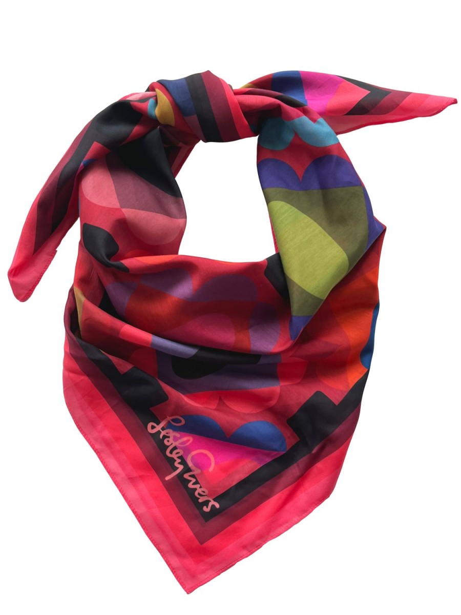 Online Lesley Evers Thea Scarf Gems Garnet