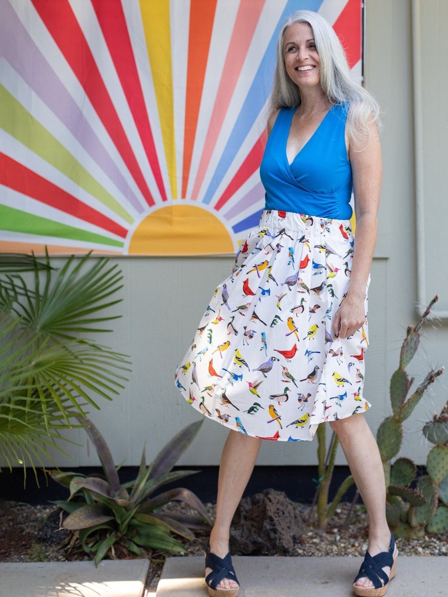 Wholesale Lesley Evers Dixie Skirt Birds