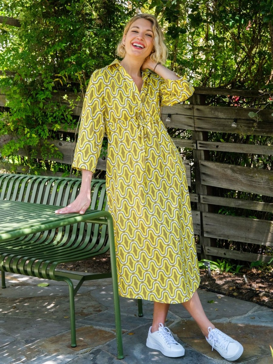 Wholesale Lesley Evers Eloise Dress Waterloo Yellow