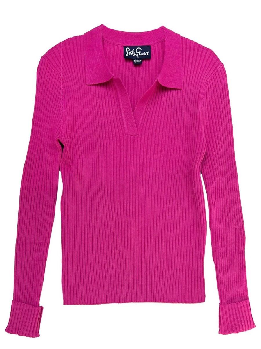 Best Lesley Evers Taylor Knit Top Magenta