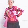 Best Lesley Evers Darcy Sweatshirt Flower Power Burgundy