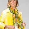 New Lesley Evers Thea Scarf Flower Power Yellow