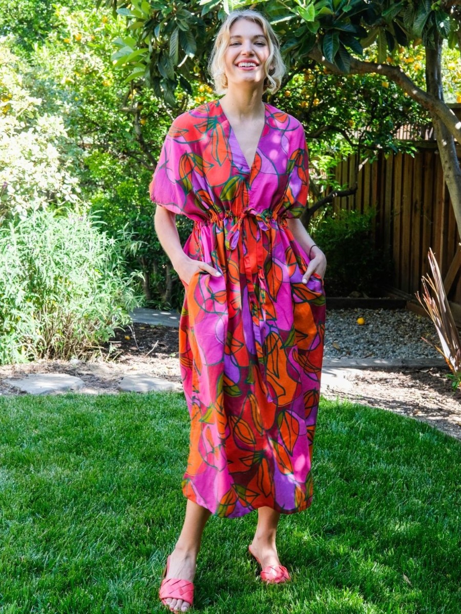 Wholesale Lesley Evers Tegan Caftan Pink Pears