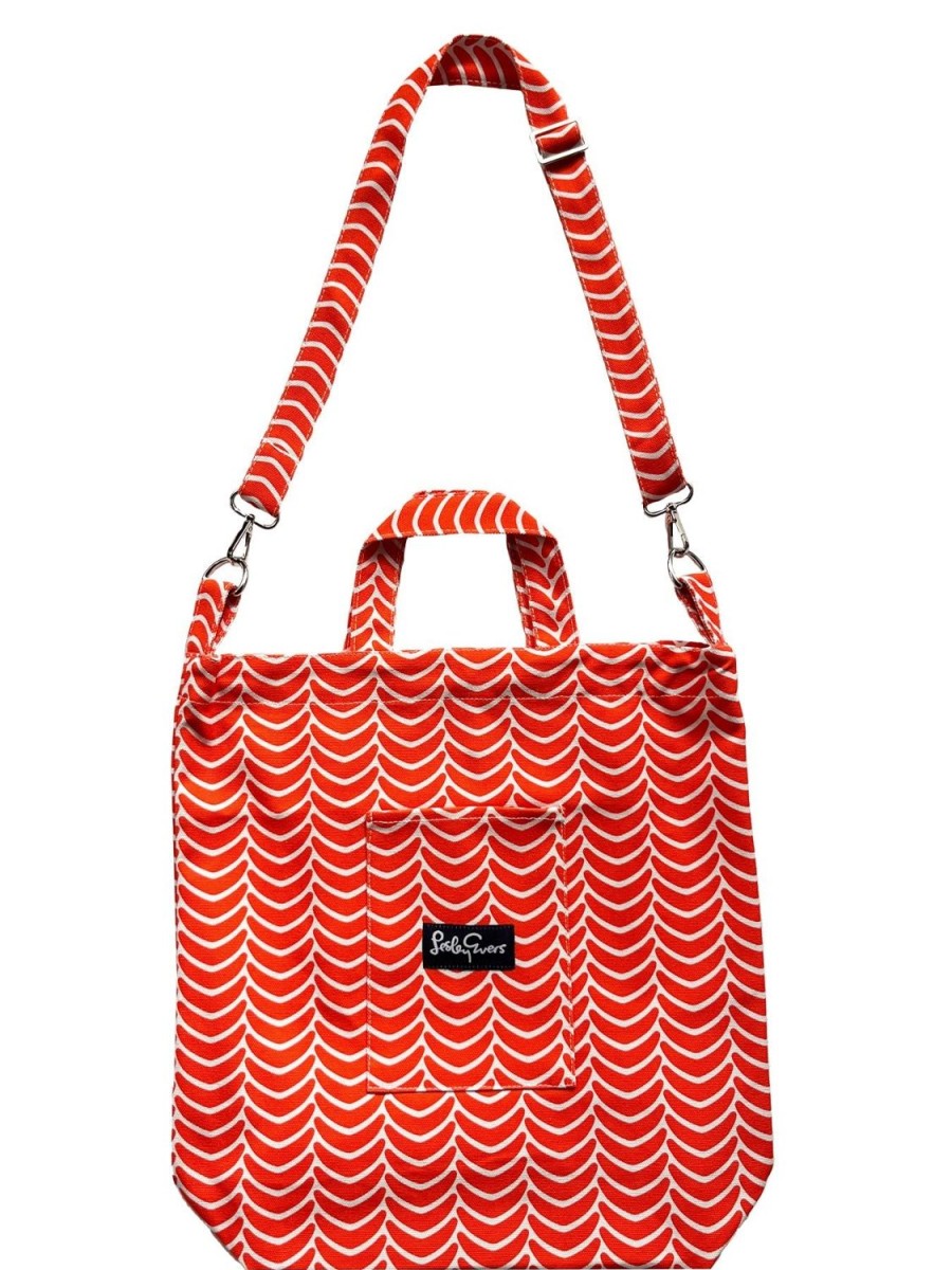 Wholesale Lesley Evers Ivy Tote Orange Scoops