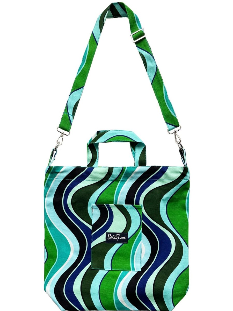 Wholesale Lesley Evers Ivy Tote Green Wave