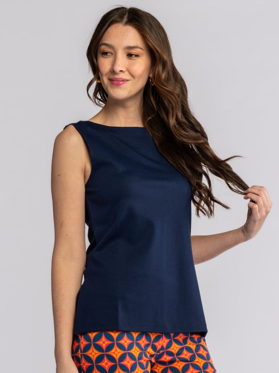 Wholesale Lesley Evers Stella Top Navy