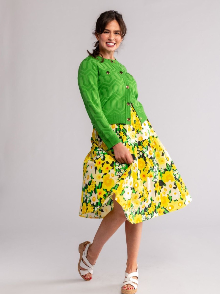 Online Lesley Evers Calista Skirt Daffodils