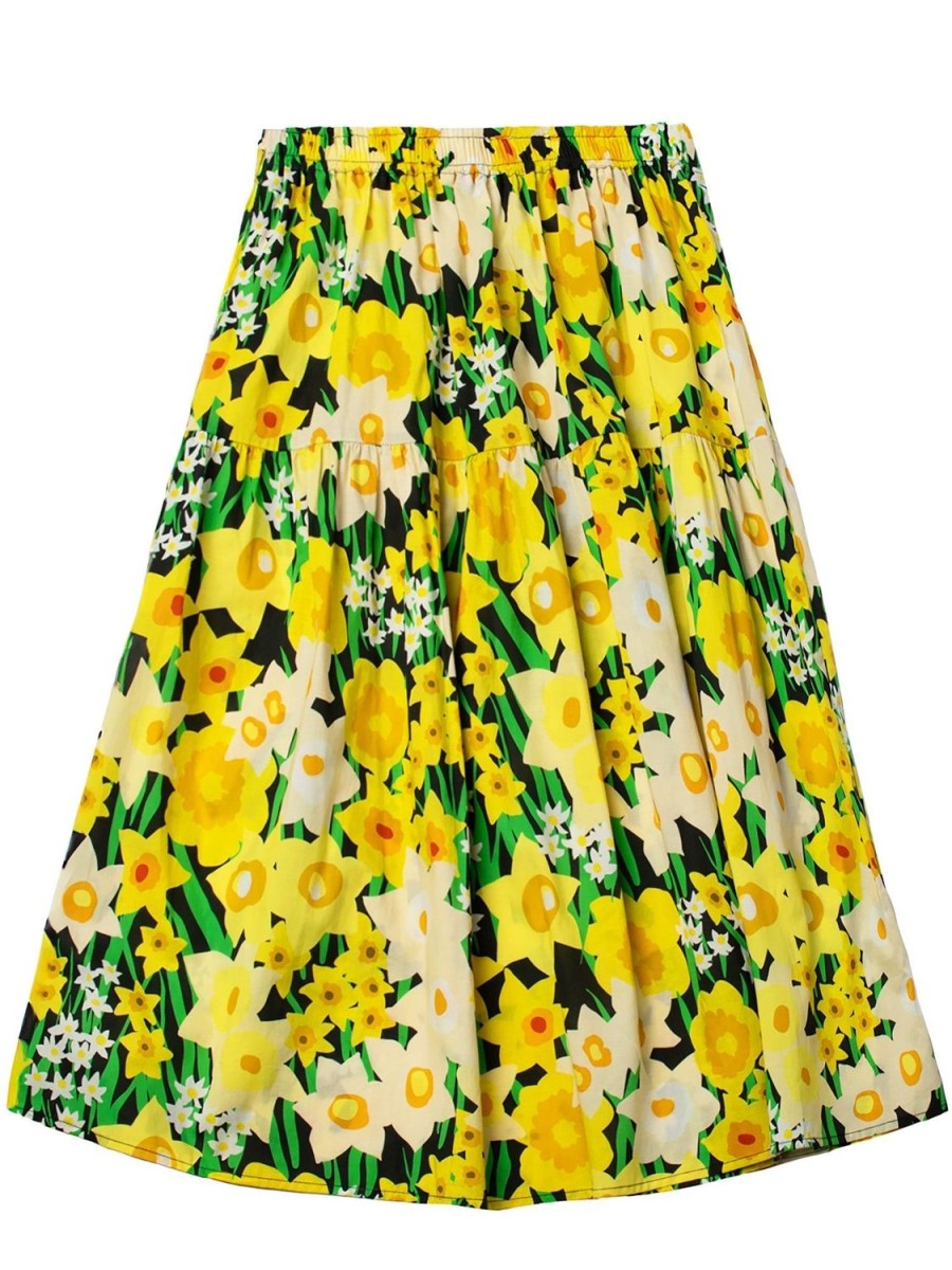 Online Lesley Evers Calista Skirt Daffodils