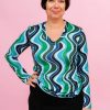 Wholesale Lesley Evers Justine Tee Green Wave