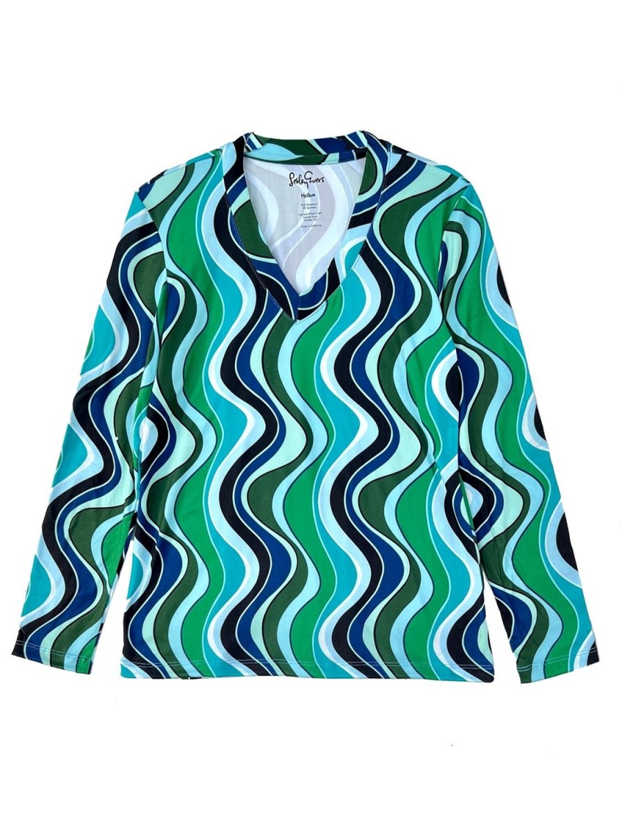 Wholesale Lesley Evers Justine Tee Green Wave