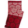 Best Lesley Evers Shannon Scarf Morning Glory Red And Burgundy